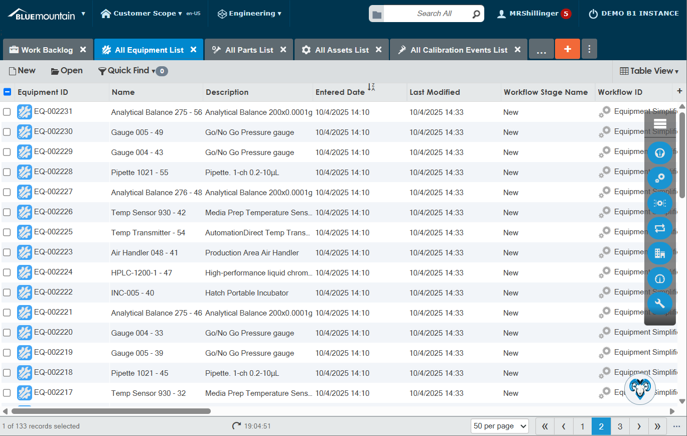 screenshot of Blue Mountain RAM